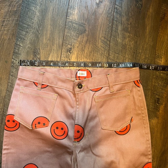 Solstice Intimates NWOT Adorable Mellow Printed Denim Hippy Happy Pants Size M - Picture 6 of 9